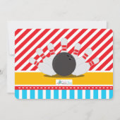 Invitation Allons à Bowling Anniversaire Fête Photo Invitatio (Dos)