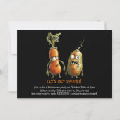 Invitation ALLONS ÉFFRAYANT ! Halloween noir (Devant)