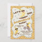 Invitation Allons faire bananes Sporty Funny Anniversaire fêt (Devant)