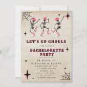 Invitation Allons Gouls Halloween Bachelorette Party (Devant)
