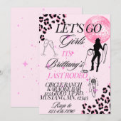 Invitation Allons les Filles (Devant / Derrière)