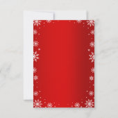Invitation Allons nous mélanger et tinter fête de noël rouge (Dos)