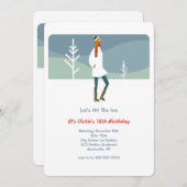 Invitation Allons sur la glace (Devant / Derrière)