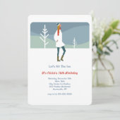 Invitation Allons sur la glace (Debout devant)