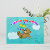 Invitation Allons voler un cerf-volant (Debout devant)