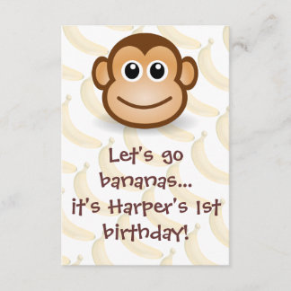 Invitation Allons-y bananes