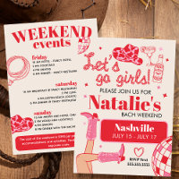 Allons-y Filles Nashville Bachelorette Itinéraire