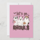Invitation Allons-y GHOLS Halloween Anniversaire (Dos)
