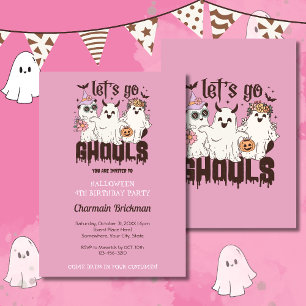 Invitation Allons-y GHOLS Halloween Anniversaire