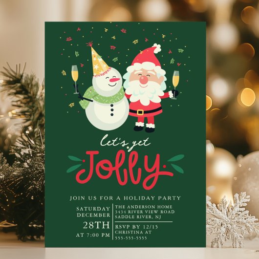Invitation Allons-y Jolly" Fête des fêtes