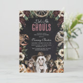 Invitation Allons-y les fantômes pour la fête d'Halloween (Debout devant)