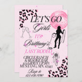 Invitation Allons-y les filles (Devant / Derrière)