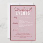 Invitation Allons-y les filles Moderne Enterrement de vie de  (Dos)