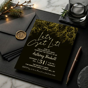 Invitation Allumons la fête Enterrement de vie de garçon