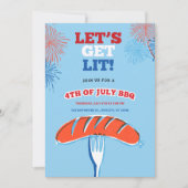 Invitation Allumons le feu ! BBQ du 4 juillet (Devant)