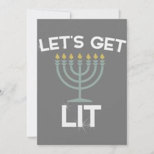 Invitation Allumons-nous la Ménorah Chanukah