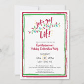 Invitation ALLUMONS-NOUS. | Lumières de vacances | Fête de va (Devant)