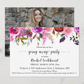 Invitation Allure Blooms Mixtes Se Déplacer Photo Du Parti (Devant / Derrière)