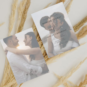 Invitation Allure Calligraphy Mariage photo