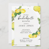 Invitation Almafi Vibes Lemon Bachelorette Party Week-end (Devant)