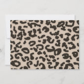 Invitation Almond Color Leopard Animal Print; personalized (Dos)