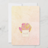 Invitation Aloha Aquarelle Florale (Devant)