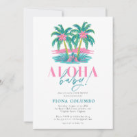 Aloha Baby Baby shower tropical de palmiers