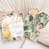 Invitation Aloha Baby shower ananas