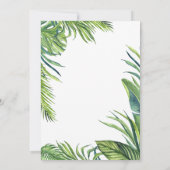 Invitation Aloha C'est une fête d'anniversaire de Luau Girl (Dos)