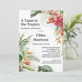 Invitation Aloha Diploma! Tropical Graduation Pool Party  (Debout devant)