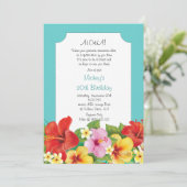 Invitation Aloha ! Fête d'anniversaire de Luau Hawaiian (Debout devant)