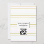 Invitation Aloha géométrique Tropical Summer QR Code Mariage (Dos)