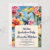 Invitation Aloha Hawaii Hawaii Hawaiian Island Graduation Par (Devant)
