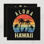 Invitation Aloha Hawaii Hawaii Island Shirt Palm Beach Surf (Devant / Derrière)
