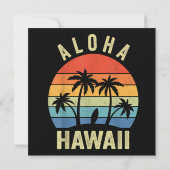 Invitation Aloha Hawaii Hawaii Island Shirt Palm Beach Surf (Dos)