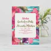 Invitation Aloha Hawaiian Graduation (Debout devant)