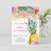 Invitation Aloha Luau Aloha (Debout devant)