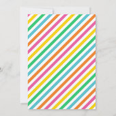 Invitation Aloha Luau Beach Anniversaire Cheveux Brown Fille  (Dos)