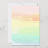 Invitation Aloha Luau Eté 40e Anniversaire Plage Tropical (Dos)