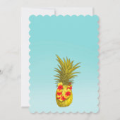 Invitation Aloha Luau fête d'anniversaire (Dos)