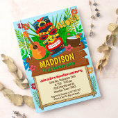 Invitation Aloha Luau Hawaiian Tropical Summer Birthday