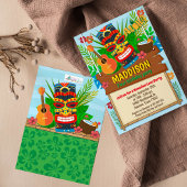 Invitation Aloha Luau Hawaiian Tropical Summer Birthday
