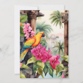 Invitation Aloha Luau Parti Tropical Graduation (Dos)