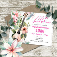 Aloha Luau ukulele Adulte Anniversaire