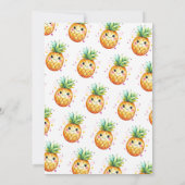 Invitation Aloha Onederland Été Ananas 1er Anniversaire (Dos)