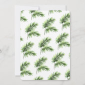 Invitation Aloha Onederland Été Fille tropicale 1er anniversa (Dos)