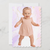 Invitation Aloha Pin Tropical Floral Luau Photo Anniversaire (Dos)