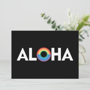Invitation Aloha Rainbow Island Hawaii Fierté LGBTQ
