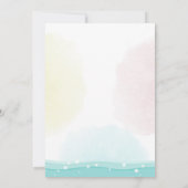 Invitation Aloha rose d'invitation d'anniversaire de Flamant (Dos)