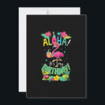 Invitation Aloha Sa Chemise D'Anniversaire - Bonne Flami Hawa<br><div class="desc">Funny Flamingo Gift for men,  Gift for women,  wife,  husband,  son,  daughter,  grandson,  granddaughter. Design Gift Idea for Birthday,  Christmas,  Anniversary,  Fathers day,  Mothers Day,  matching outfit men,  women,  father,  wife,  teacher.</div>